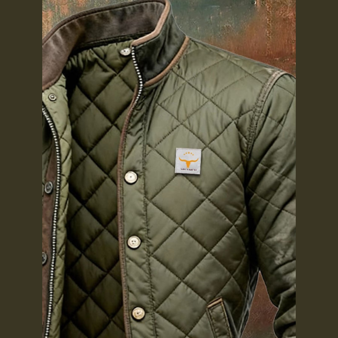 Steppjacke Herren Regular Fit Freizeit Modern Elegant