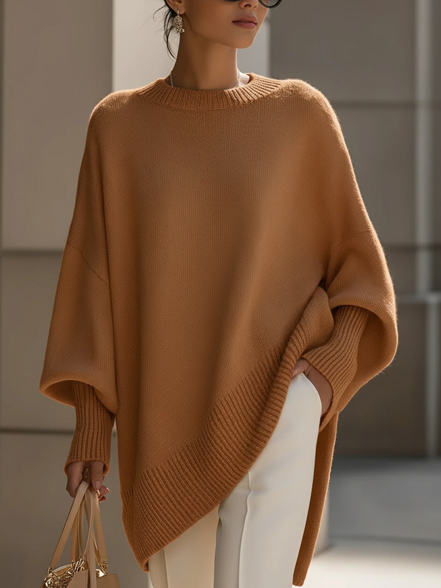 Damen Strickpullover Oversize Freizeit