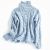 Damen Rollkragenpullover Regular Fit mit Kabelstrick