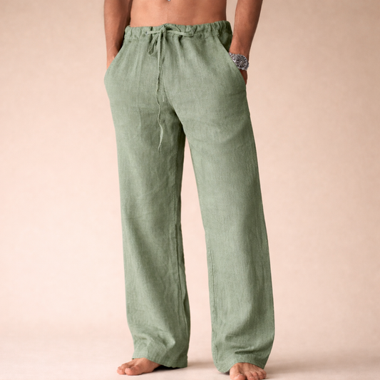 Herren Sommerhose mit Kordelzugbund und lockerer Passform