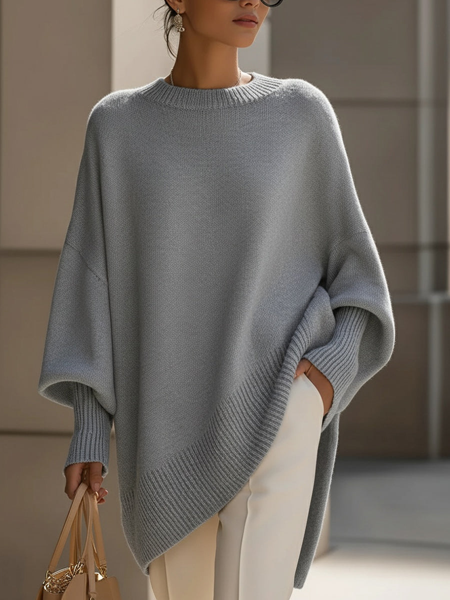 Damen Strickpullover Oversize Freizeit
