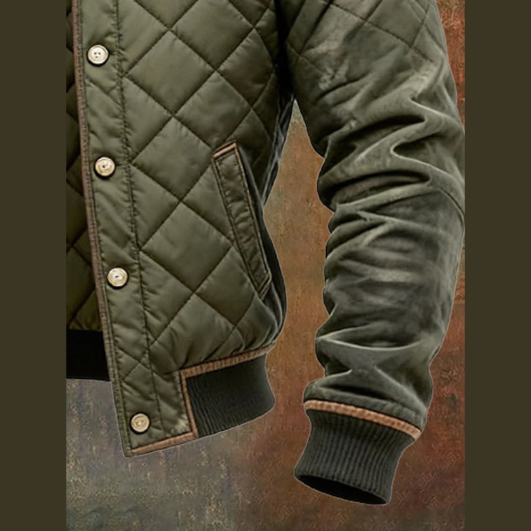 Steppjacke Herren Regular Fit Freizeit Modern Elegant