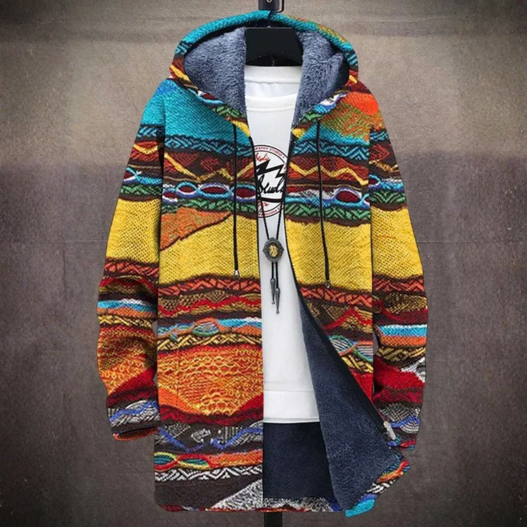Damen Oversize Patchwork-Kapuzenjacke Freizeit Streetwear