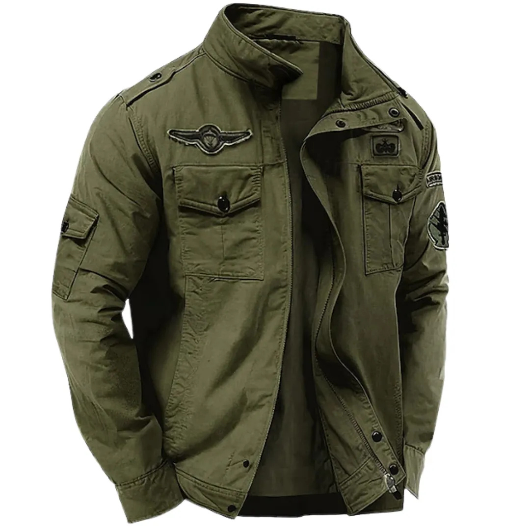 Damen Slim Fit Militärjacke Casual Modern