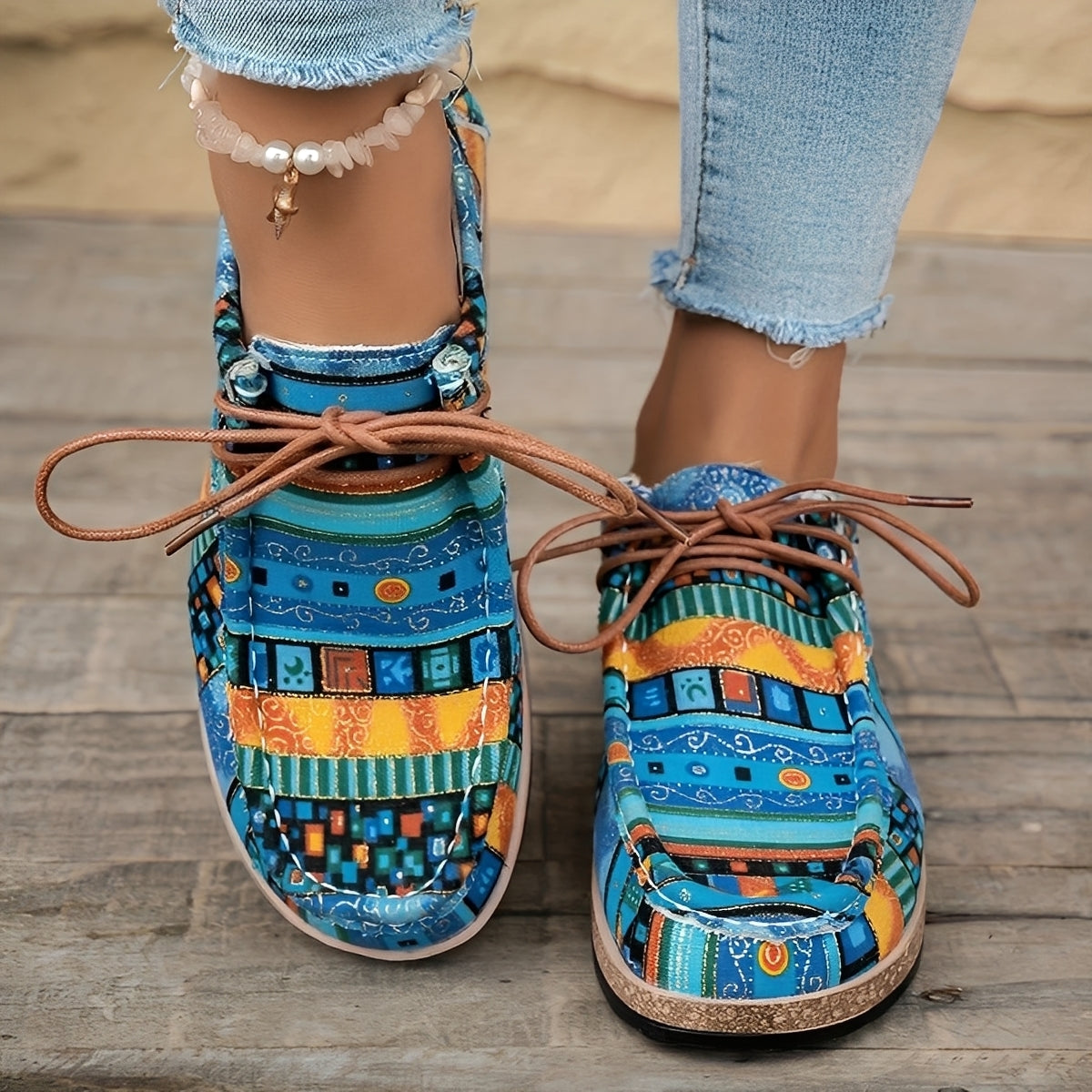 Damen Vintage Schuhe Casual Bequemer Alltag Komfort