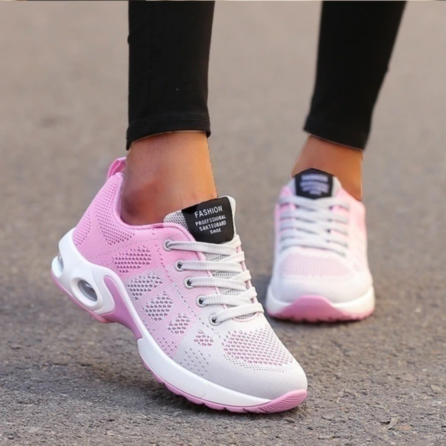 Damen Sneakers Leicht Atmungsaktiv Freizeit Sport