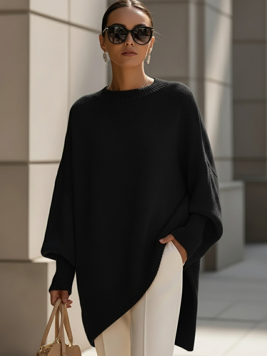 Damen Strickpullover Oversize Freizeit