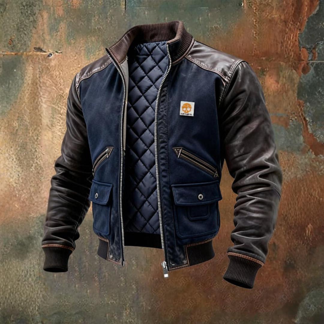 Steppjacke Herren Regular Fit Freizeit Modern Elegant