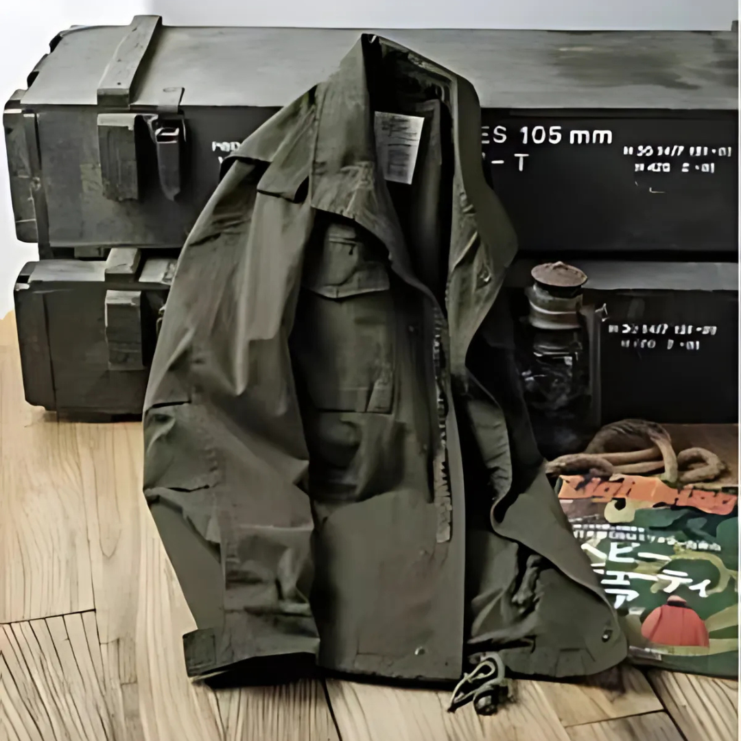 Herren Militärjacke Regular Fit Casual Outdoor Freizeit