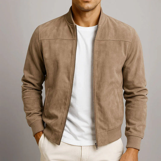 Wildlederjacke Herren Slim Fit Casual Modern