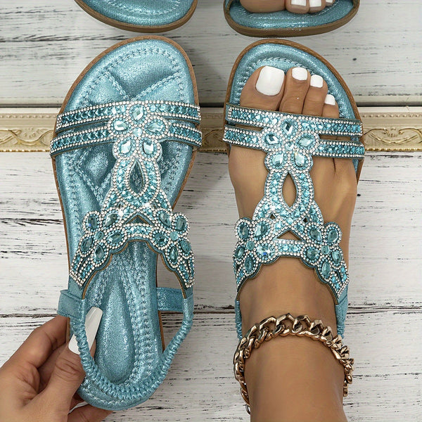 Damen Boho Sandalen  Komfort Freizeit