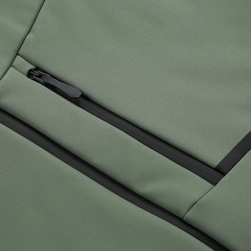 Herren Kapuzenjacke Slim Fit mit Reißverschluss und Seitentaschen