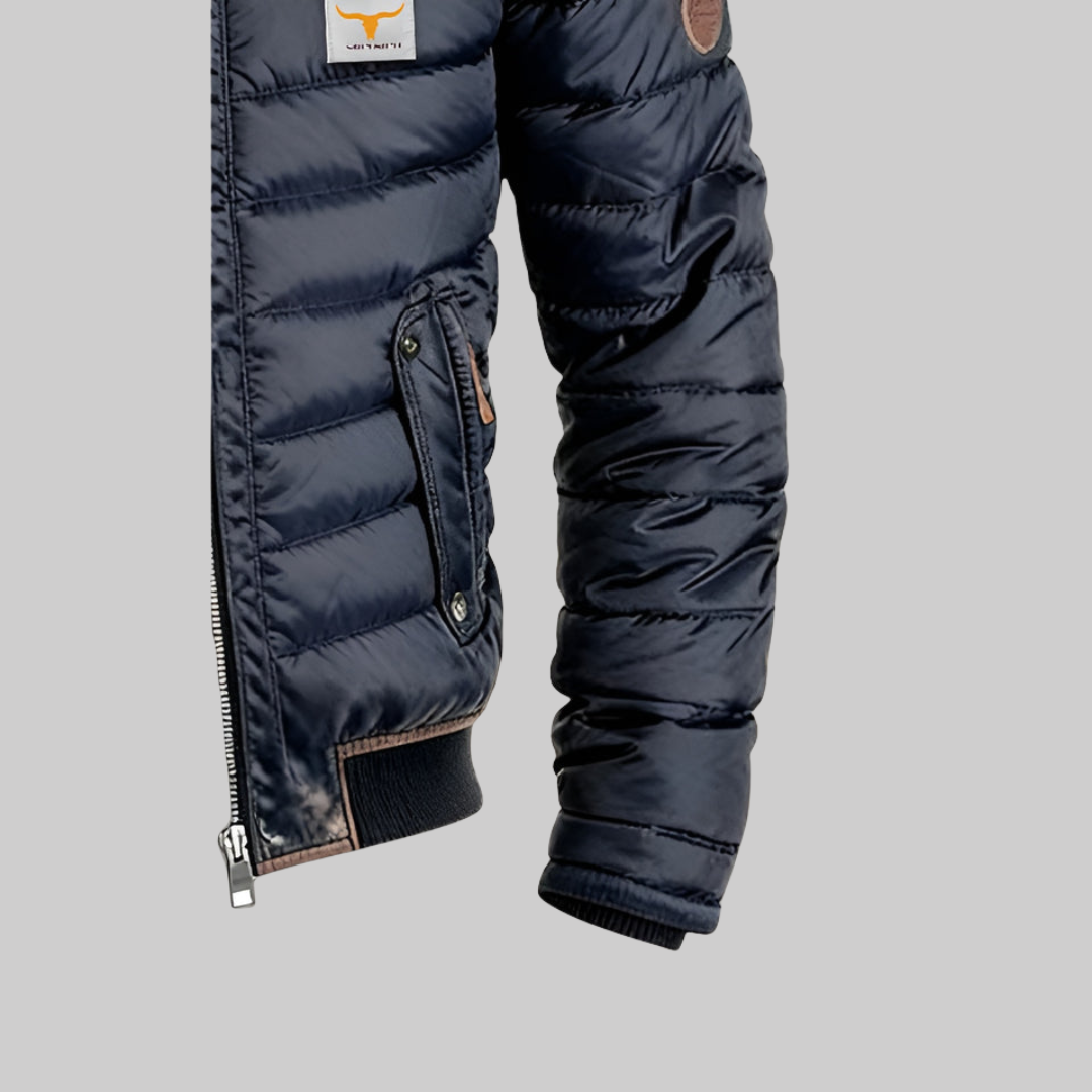 Daunenjacke Herren Slim Fit Winter Freizeit