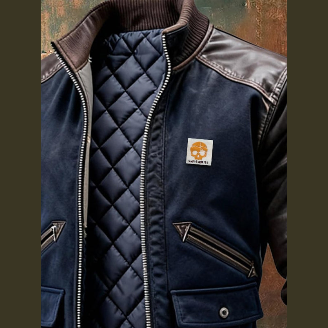 Steppjacke Herren Regular Fit Freizeit Modern Elegant