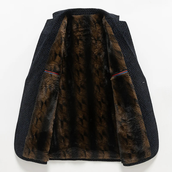 Damen Mantel Regular Fit mit Stehkragen und gefüttertem Innenfutter