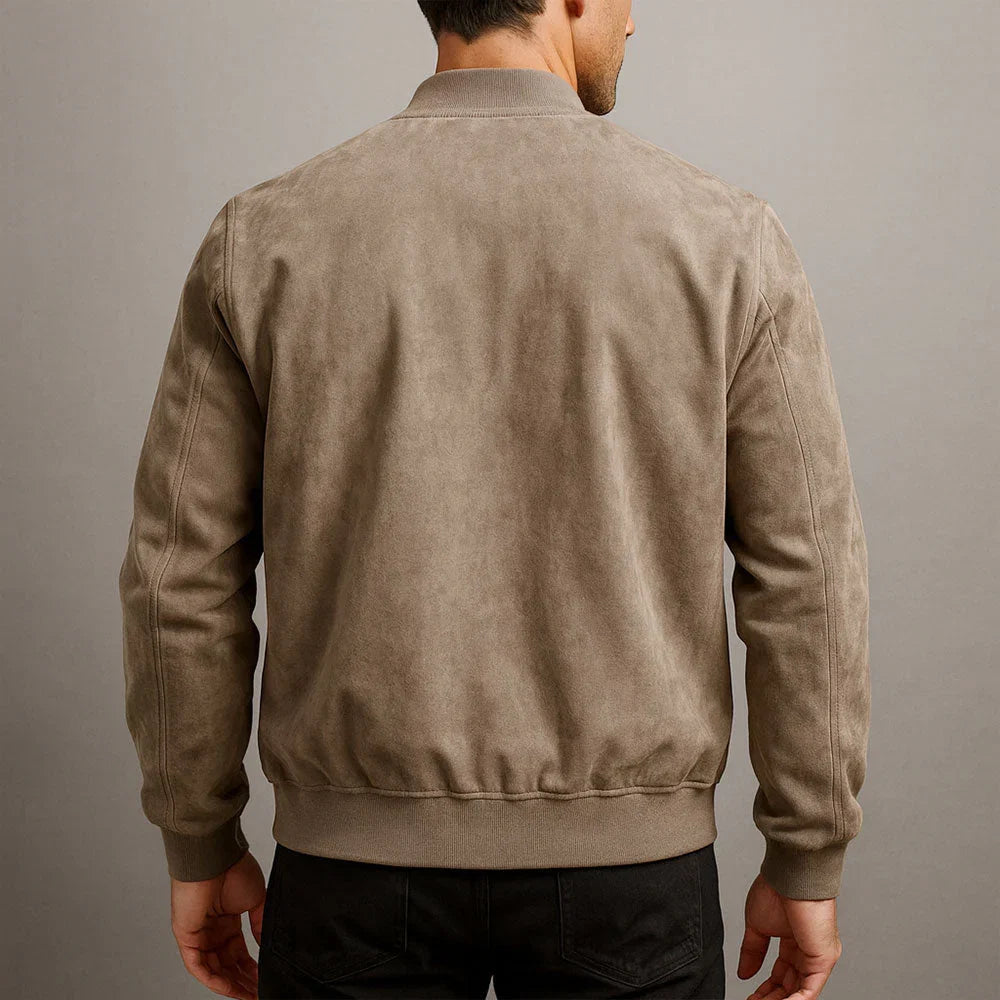 Wildlederjacke Herren Slim Fit Casual Modern