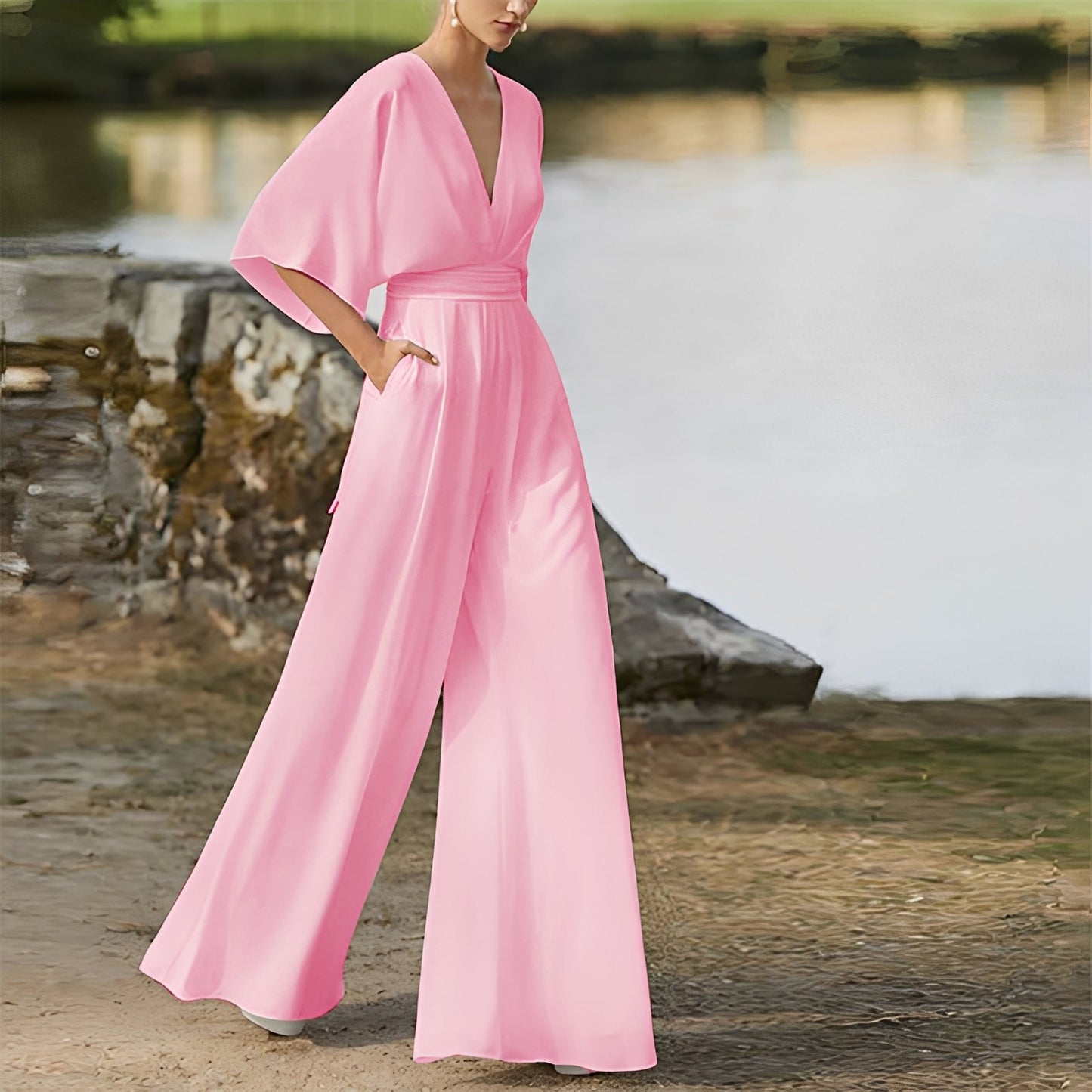 Damen Overall Regular Fit Elegant für Freizeit und Büro