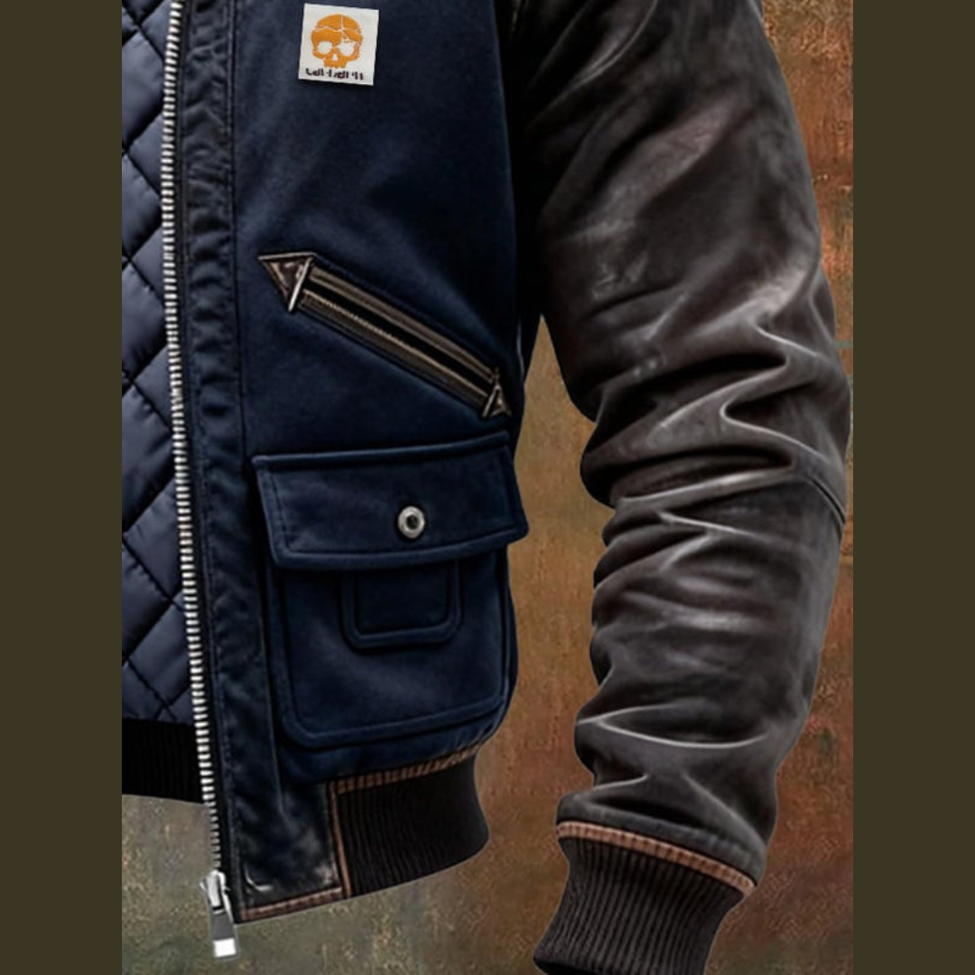 Steppjacke Herren Regular Fit Freizeit Modern Elegant