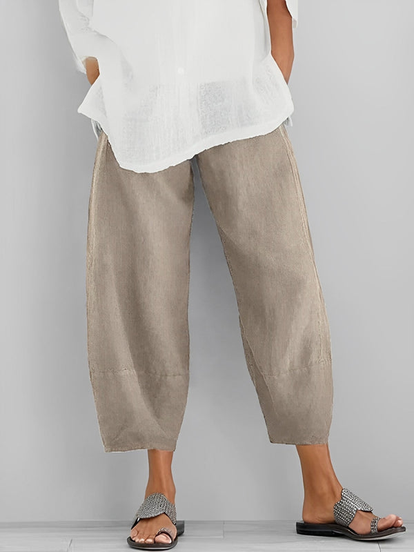 Damen Sommerhose Relaxed Fit Freizeit mit weitem Schnitt