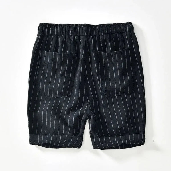 Gestreifte Shorts Herren Relaxed Fit Freizeit Sommer