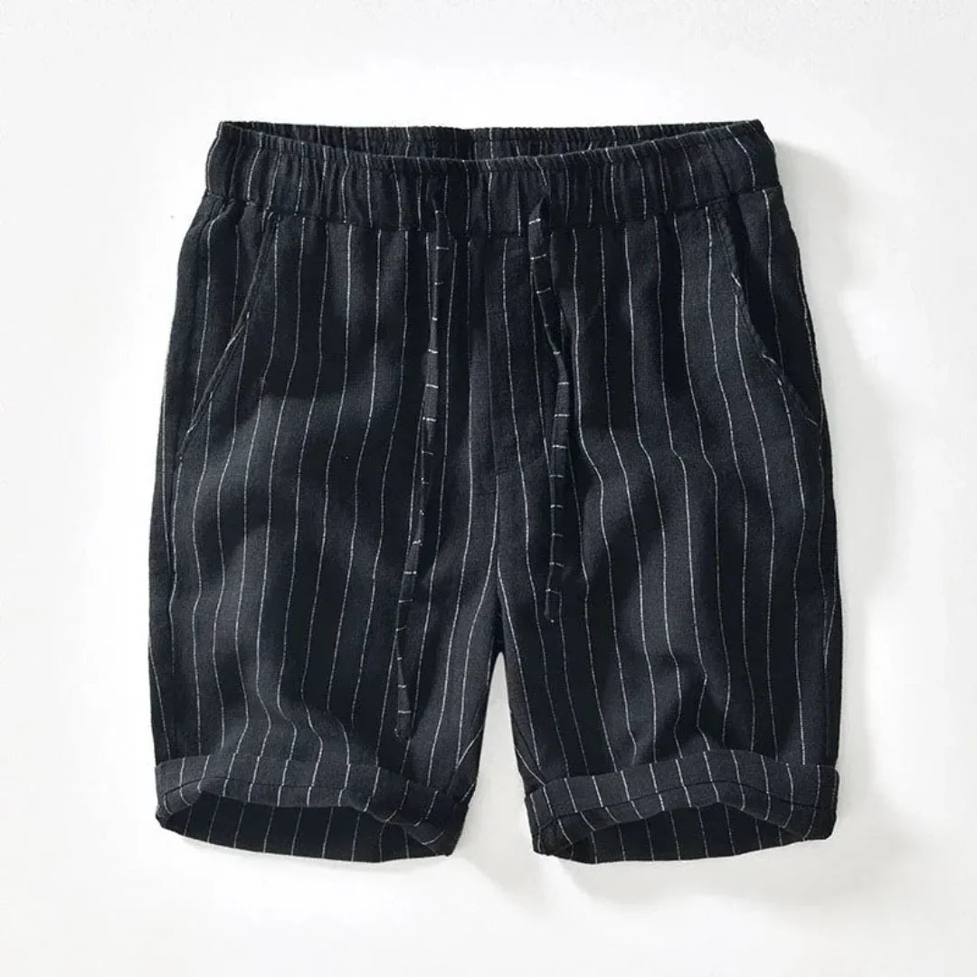 Gestreifte Shorts Herren Relaxed Fit Freizeit Sommer