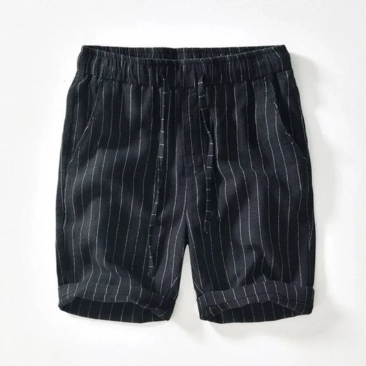 Gestreifte Shorts Herren Relaxed Fit Freizeit Sommer