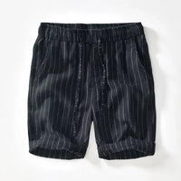 Gestreifte Shorts Herren Relaxed Fit Freizeit Sommer