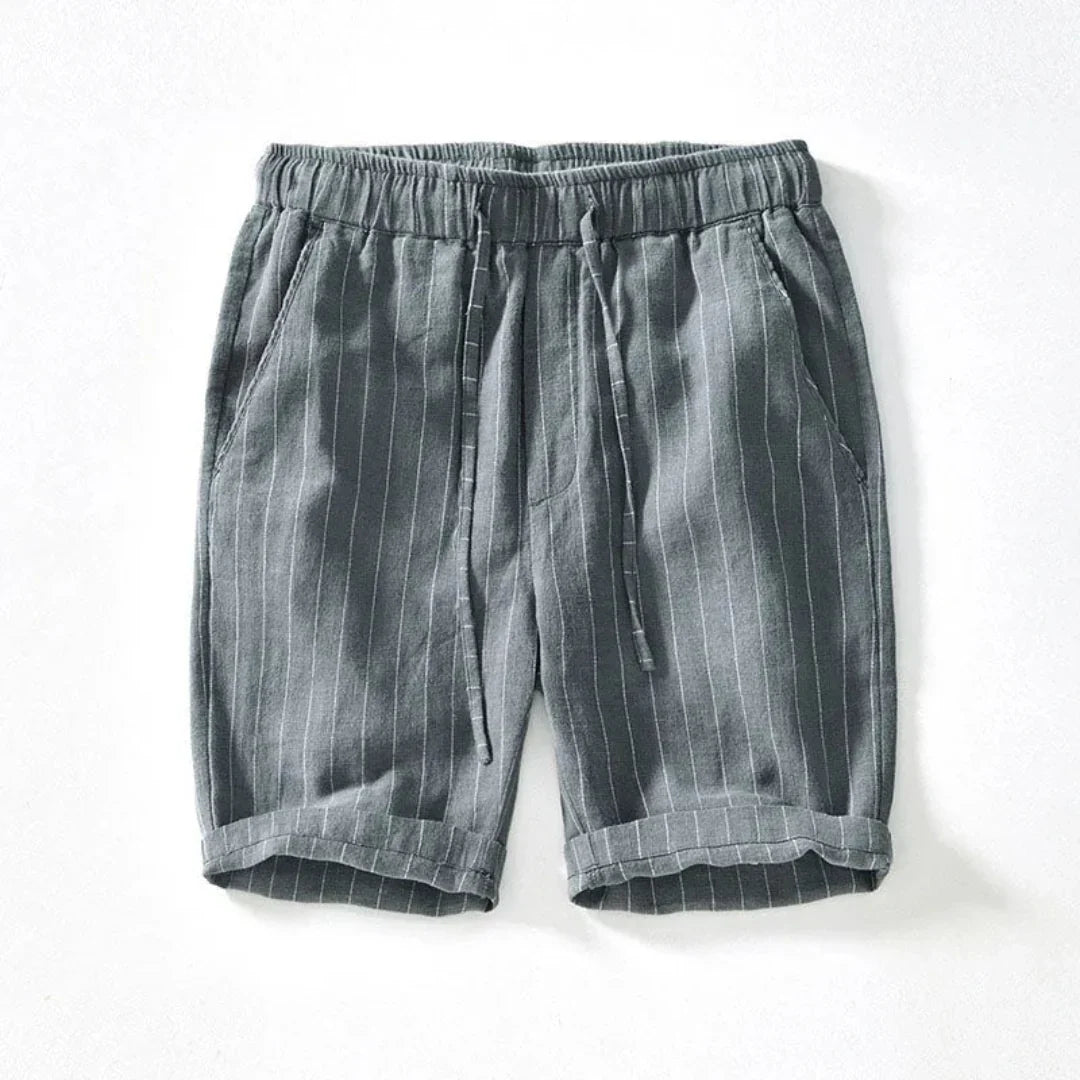 Gestreifte Shorts Herren Relaxed Fit Freizeit Sommer