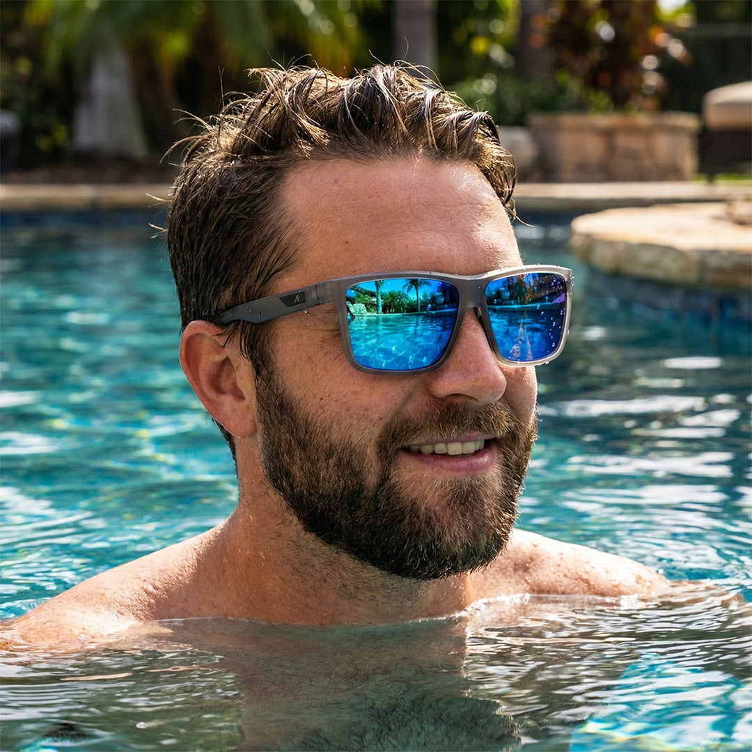 Sportsonnenbrille für Herren mit polarisierten Gläsern