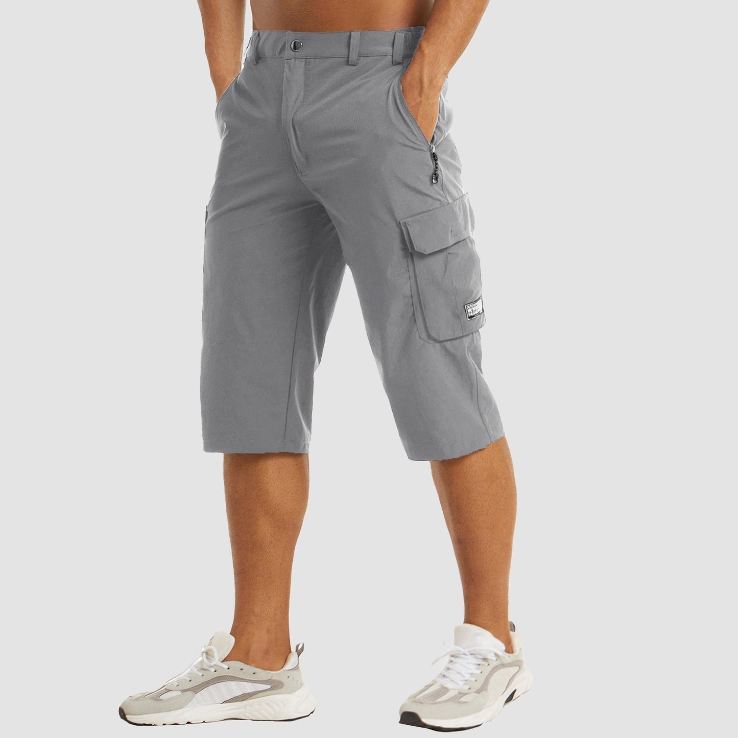 Cargo Shorts Herren Regular Fit Freizeit Schnell Trocknend Sommer