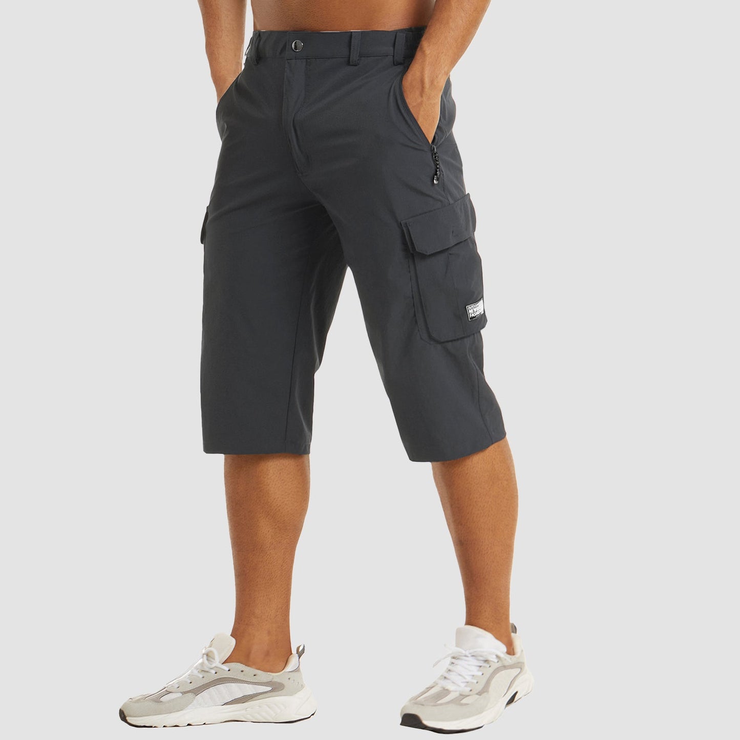 Cargo Shorts Herren Regular Fit Freizeit Schnell Trocknend Sommer