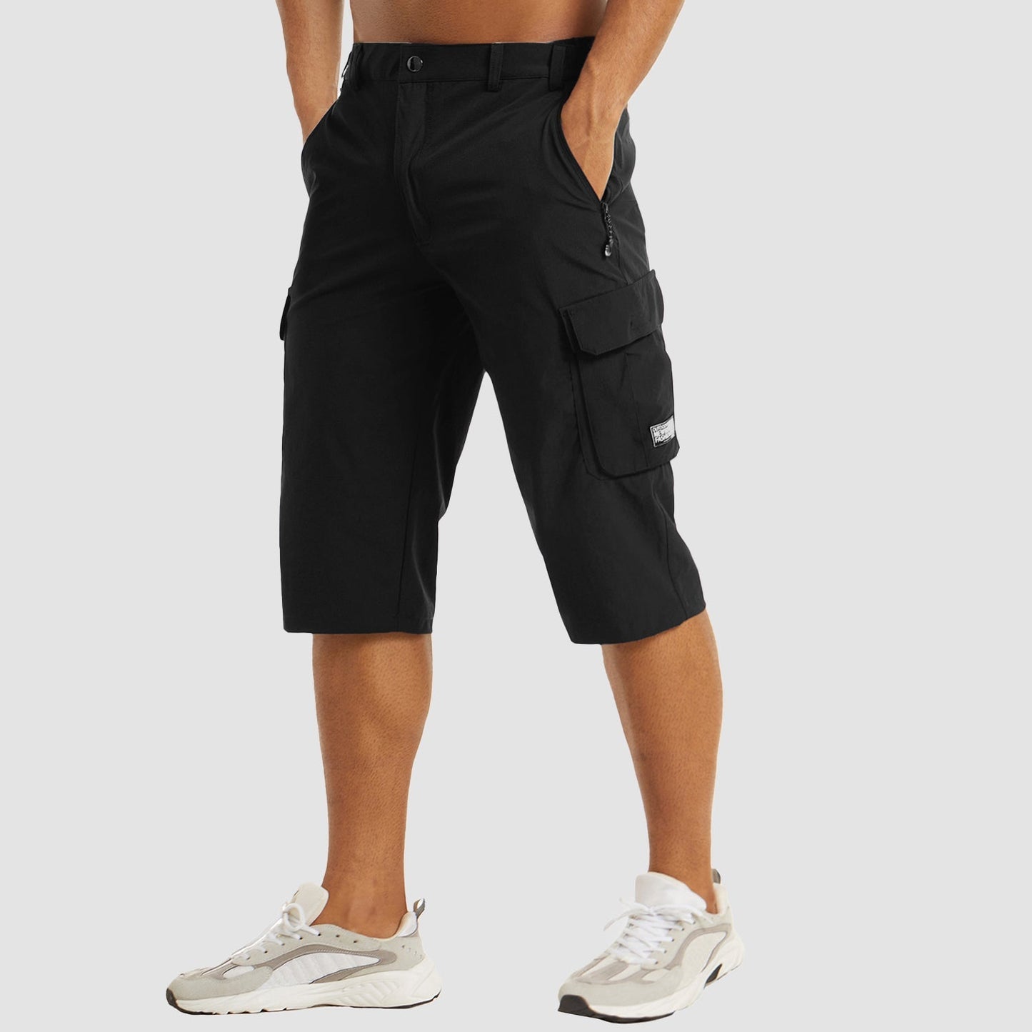 Cargo Shorts Herren Regular Fit Freizeit Schnell Trocknend Sommer