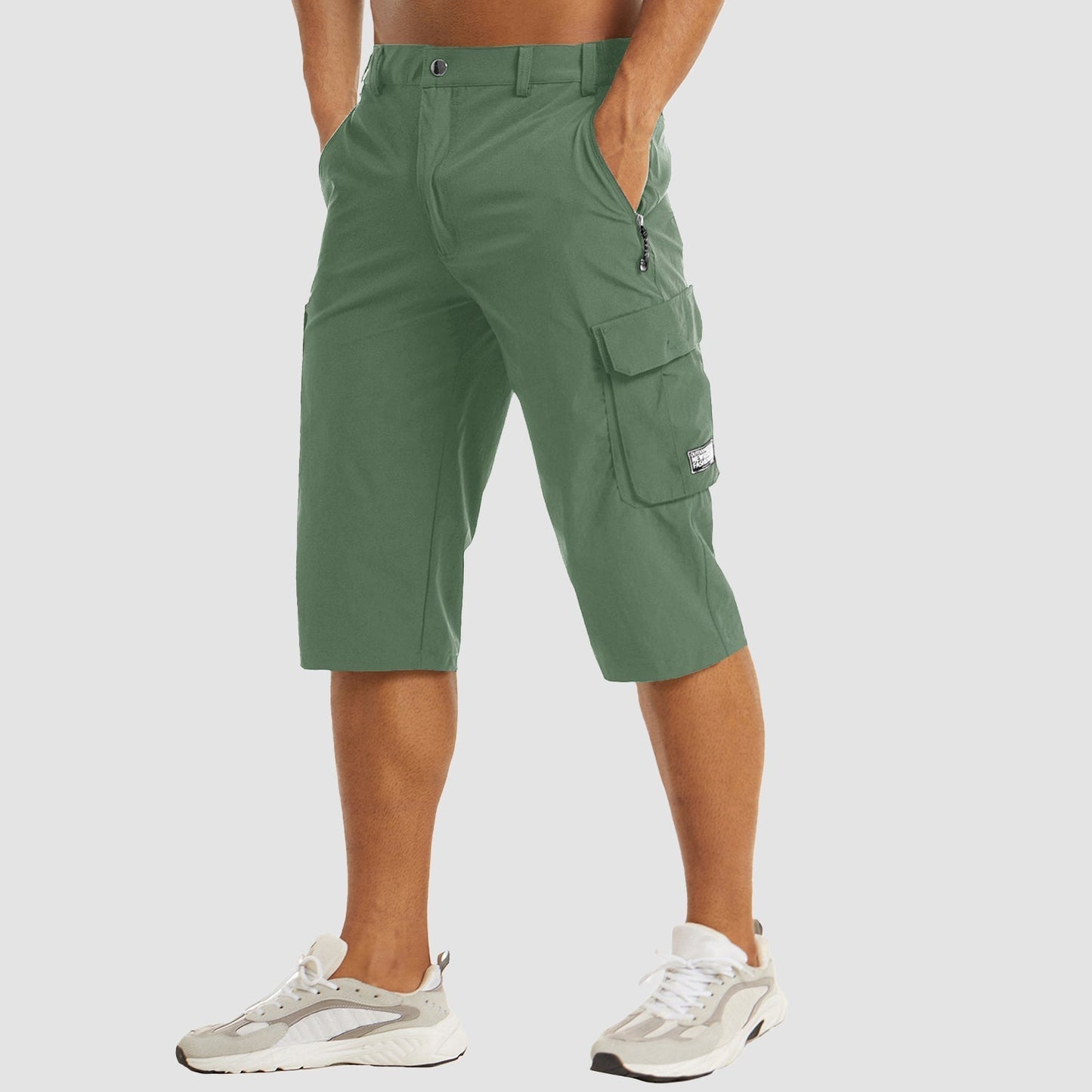 Cargo Shorts Herren Regular Fit Freizeit Schnell Trocknend Sommer
