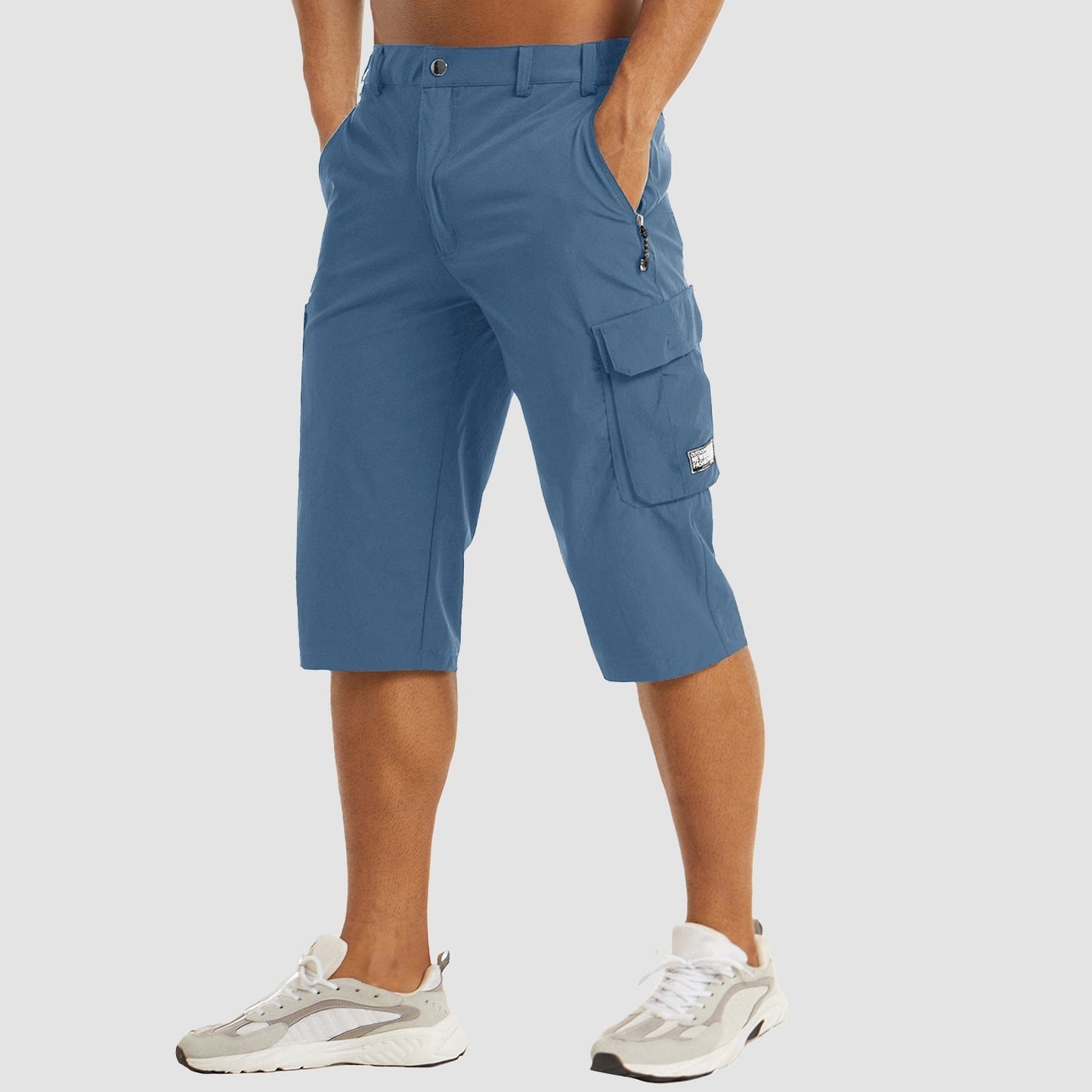 Cargo Shorts Herren Regular Fit Freizeit Schnell Trocknend Sommer