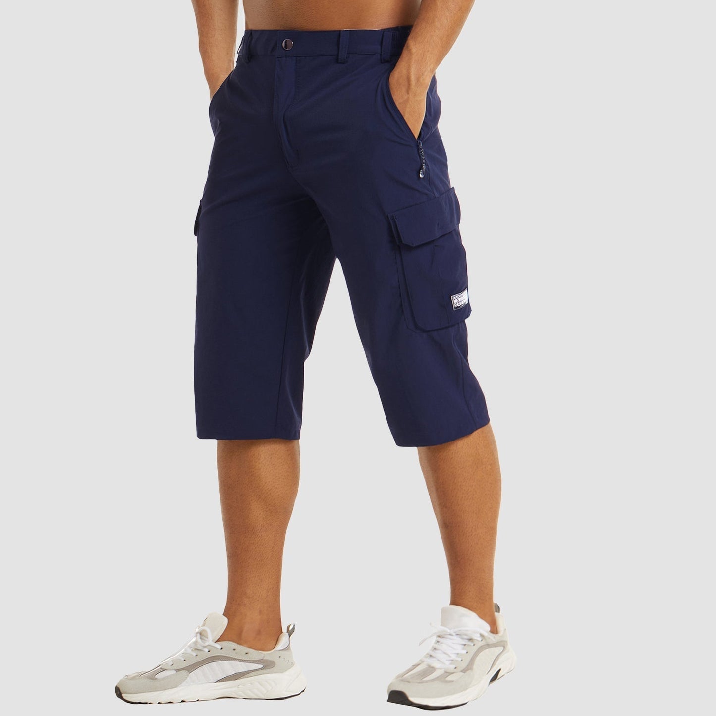Cargo Shorts Herren Regular Fit Freizeit Schnell Trocknend Sommer