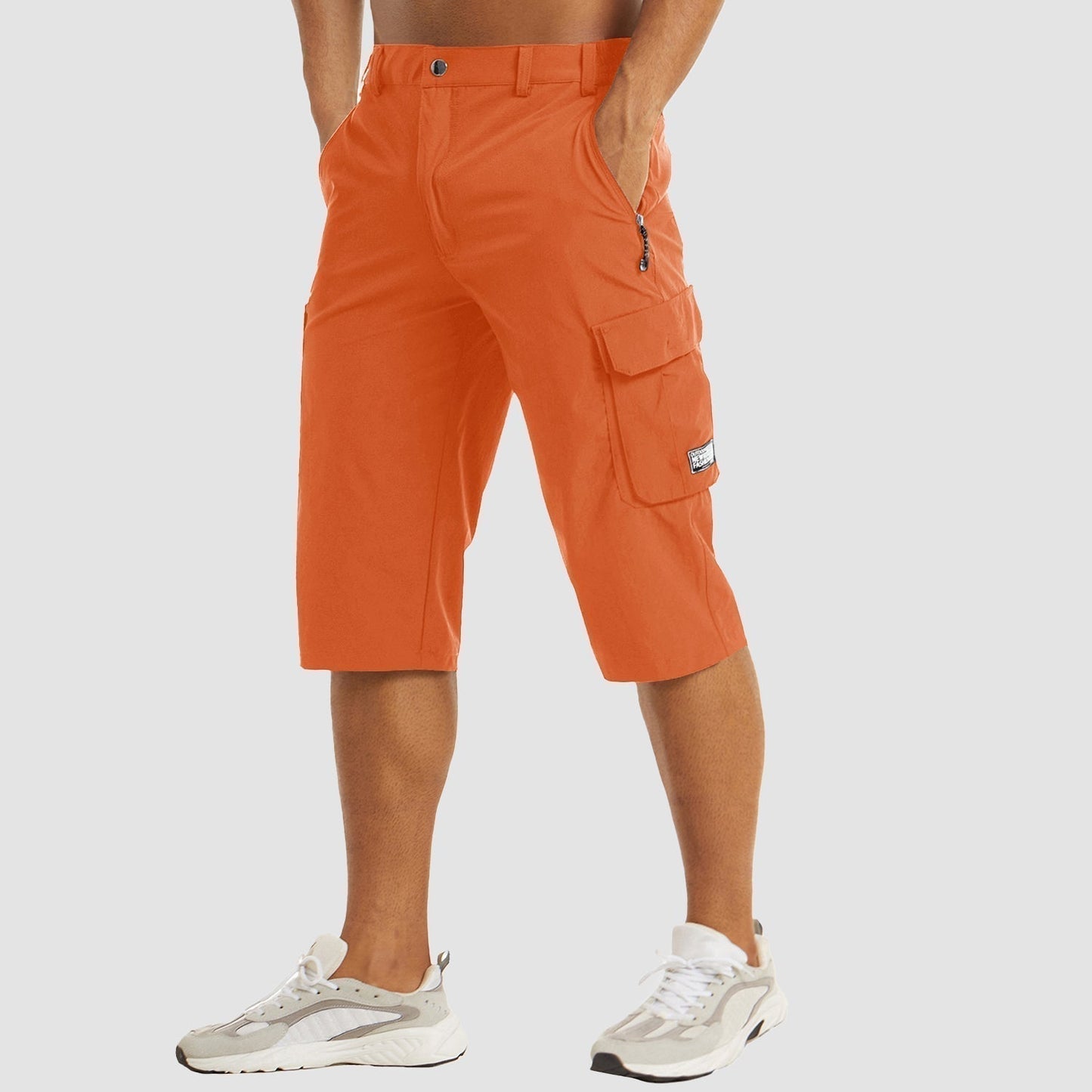Cargo Shorts Herren Regular Fit Freizeit Schnell Trocknend Sommer