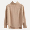 Damen Rollkragenpullover Relaxed Fit mit seitlichem Schlitzsaum
