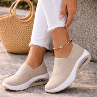 Damen Slip-On Sneaker mit Strick-Obermaterial