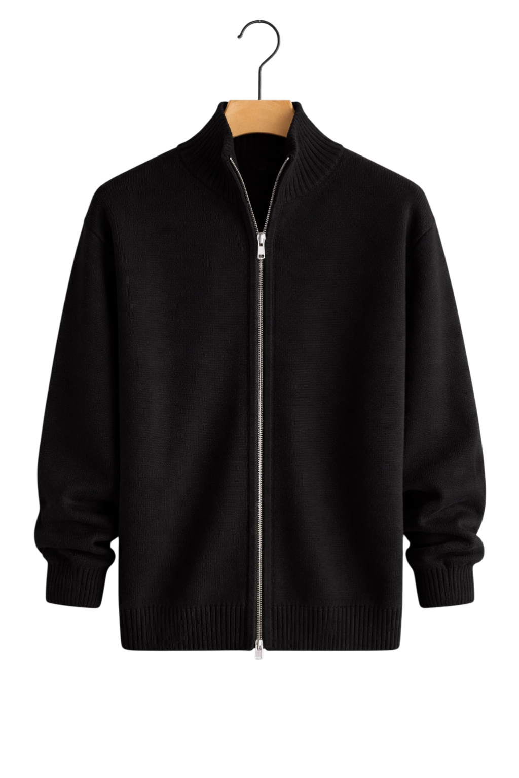 Damen Strickjacke Slim Fit mit Reißverschluss und Seitentaschen