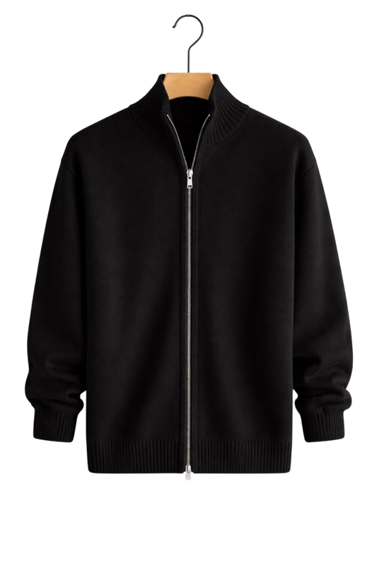 Damen Strickjacke Slim Fit mit Reißverschluss und Seitentaschen