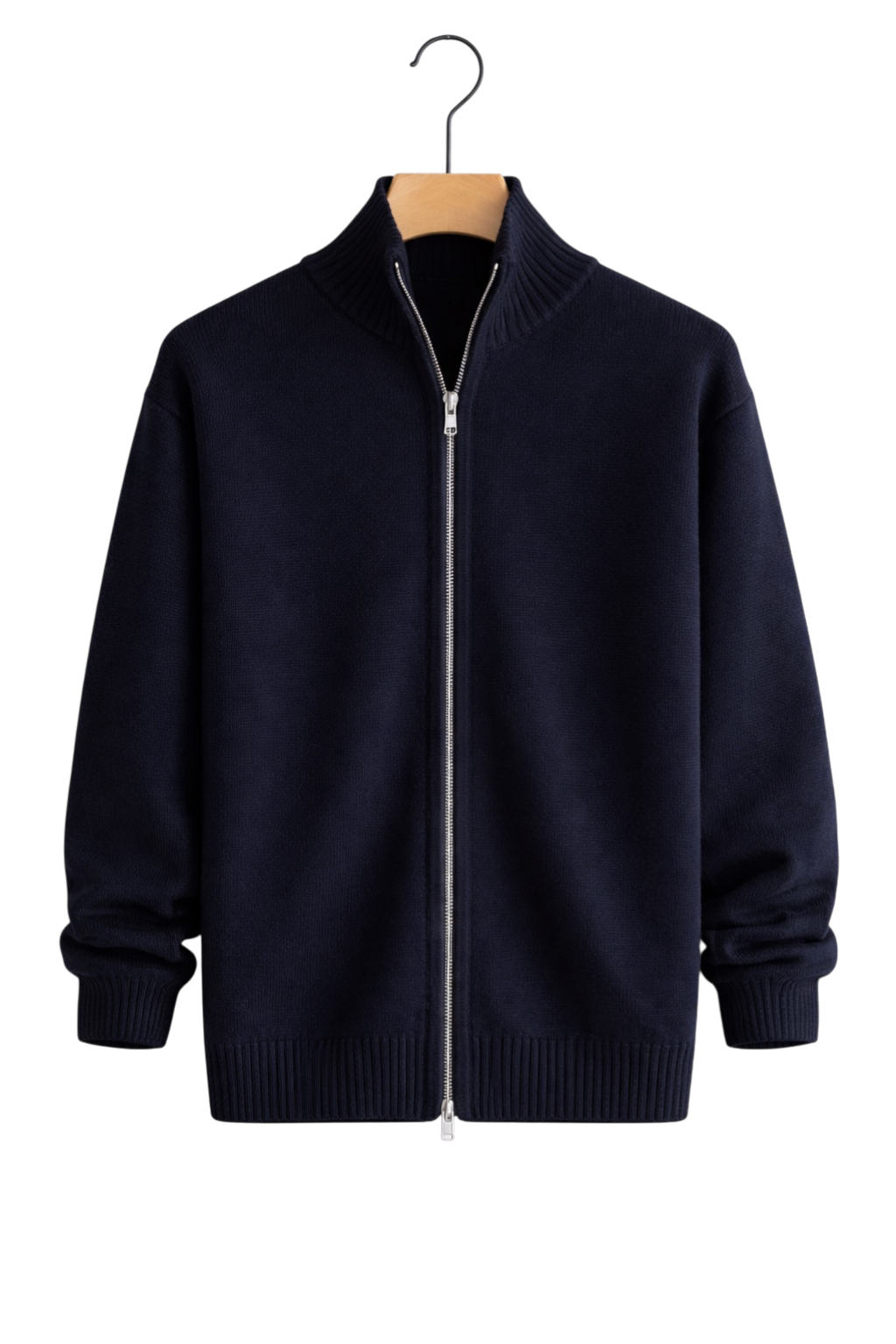 Damen Strickjacke Slim Fit mit Reißverschluss und Seitentaschen