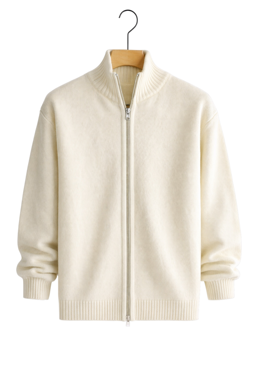 Damen Strickjacke Slim Fit mit Reißverschluss und Seitentaschen