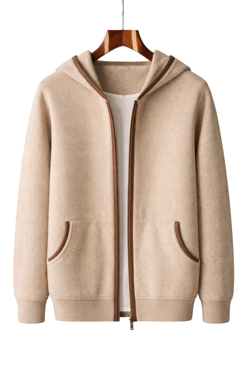 Damen Kapuzenjacke Relaxed Fit mit durchgehendem Reißverschluss und Seitentaschen