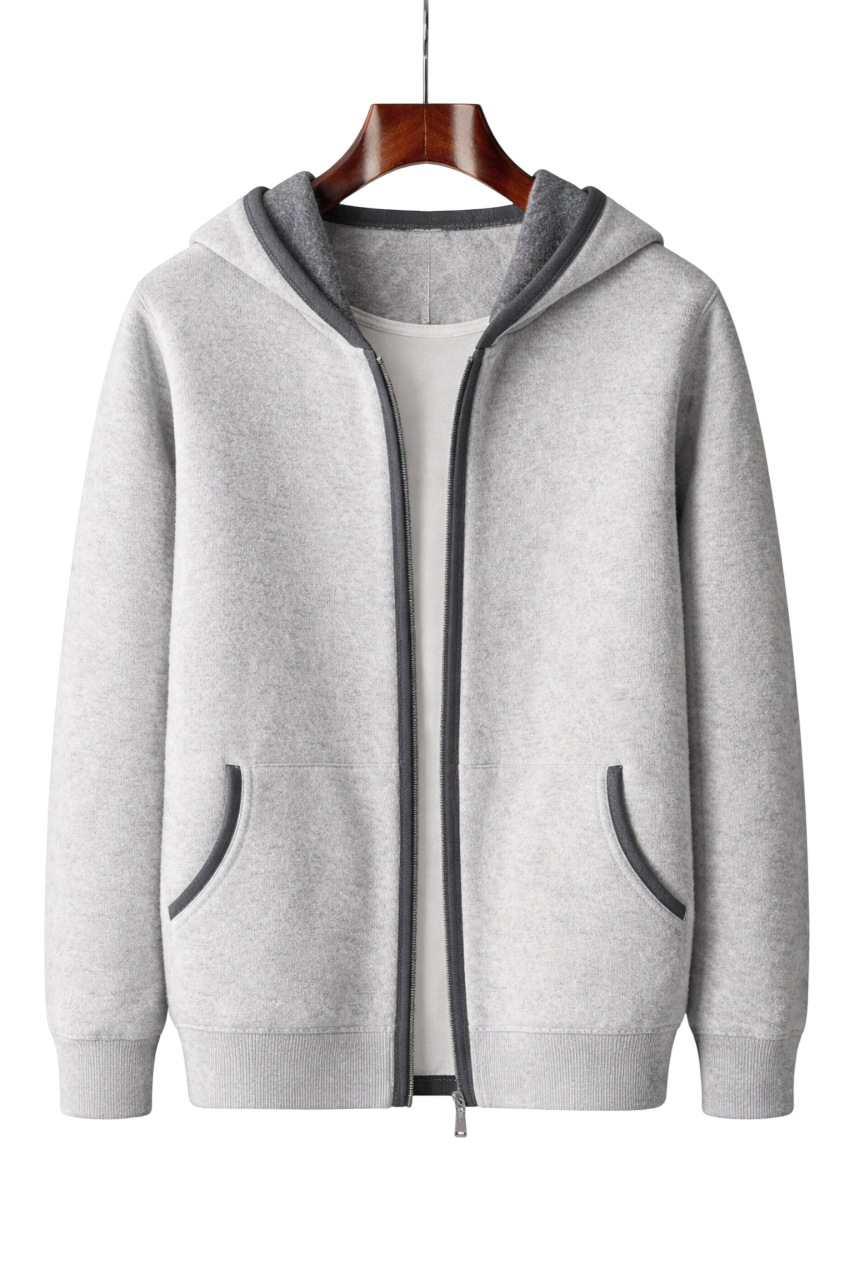 Damen Kapuzenjacke Relaxed Fit mit durchgehendem Reißverschluss und Seitentaschen