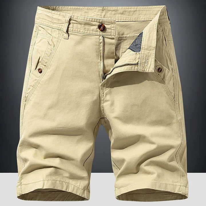 Chino Shorts Herren Regular Fit Freizeit Sommer