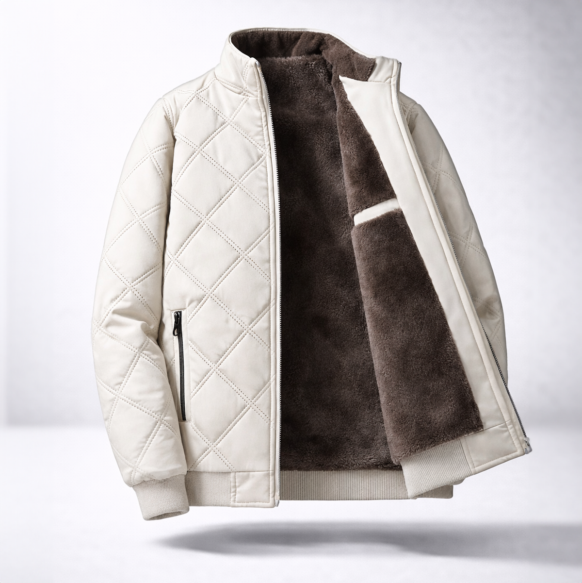 Damen Steppjacke Regular Fit mit Reißverschluss und gefüttertem Innenfutter