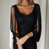 Damen Abendkleid mit Cut-Out Ärmeln | Glamourös, Elegant & Partytauglich