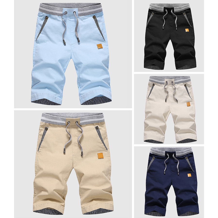 Herren Shorts Relaxed Fit Freizeit mit elastischem Bund und Seitentaschen