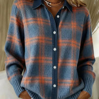 Damen Strickcardigan Longline Relaxed Fit mit Knopfleiste