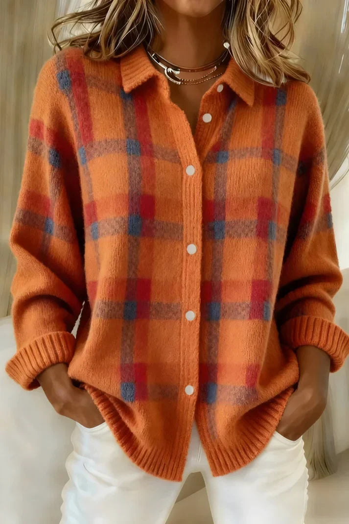 Damen Strickcardigan Longline Relaxed Fit mit Knopfleiste
